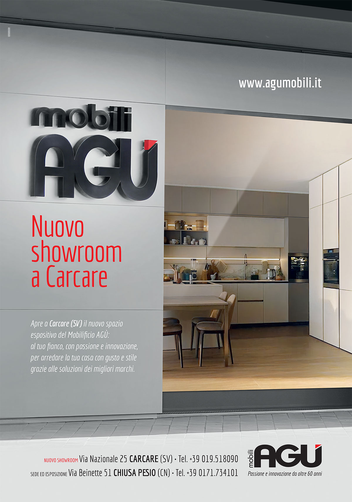 Agù Mobili nuovo showroom Carcare