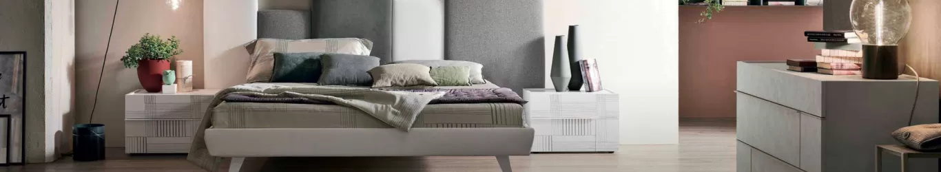 Agù Mobili collezione complementi letti matrimoniali, singoli una piazza e mezza