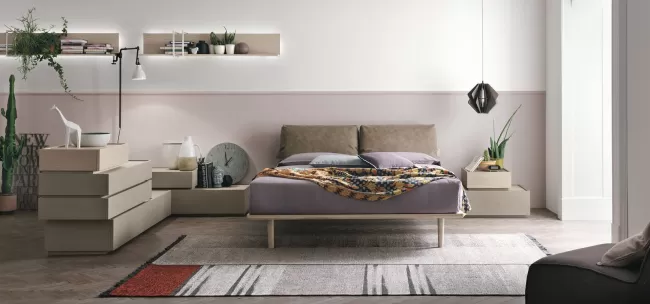 Agù Mobili collezione complementi letti matrimoniali, singoli una piazza e mezza
